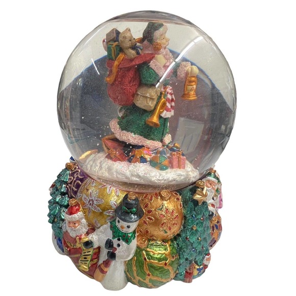 Vintage Christopher Radko‎ Santa Ltd Ed Snow Globe Musical #4078 Of 5000 - Picture 6 of 9